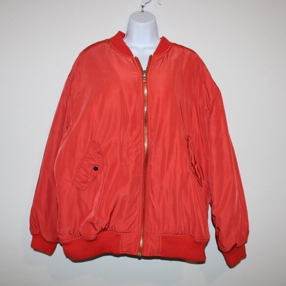 ASOS Bomber Jacket - Orange - Picture 1 of 9